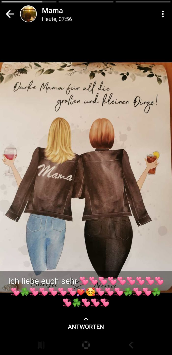 Customer photo review of Mutter & Tochter - Personalisiertes Poster