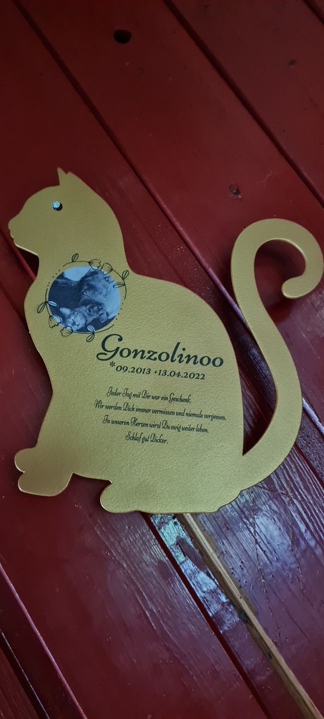 Customer photo review of Gedenktafel "Große Katze"