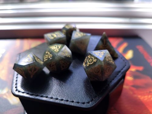 Customer photo review of Mystery Dice Set (Stone Set)