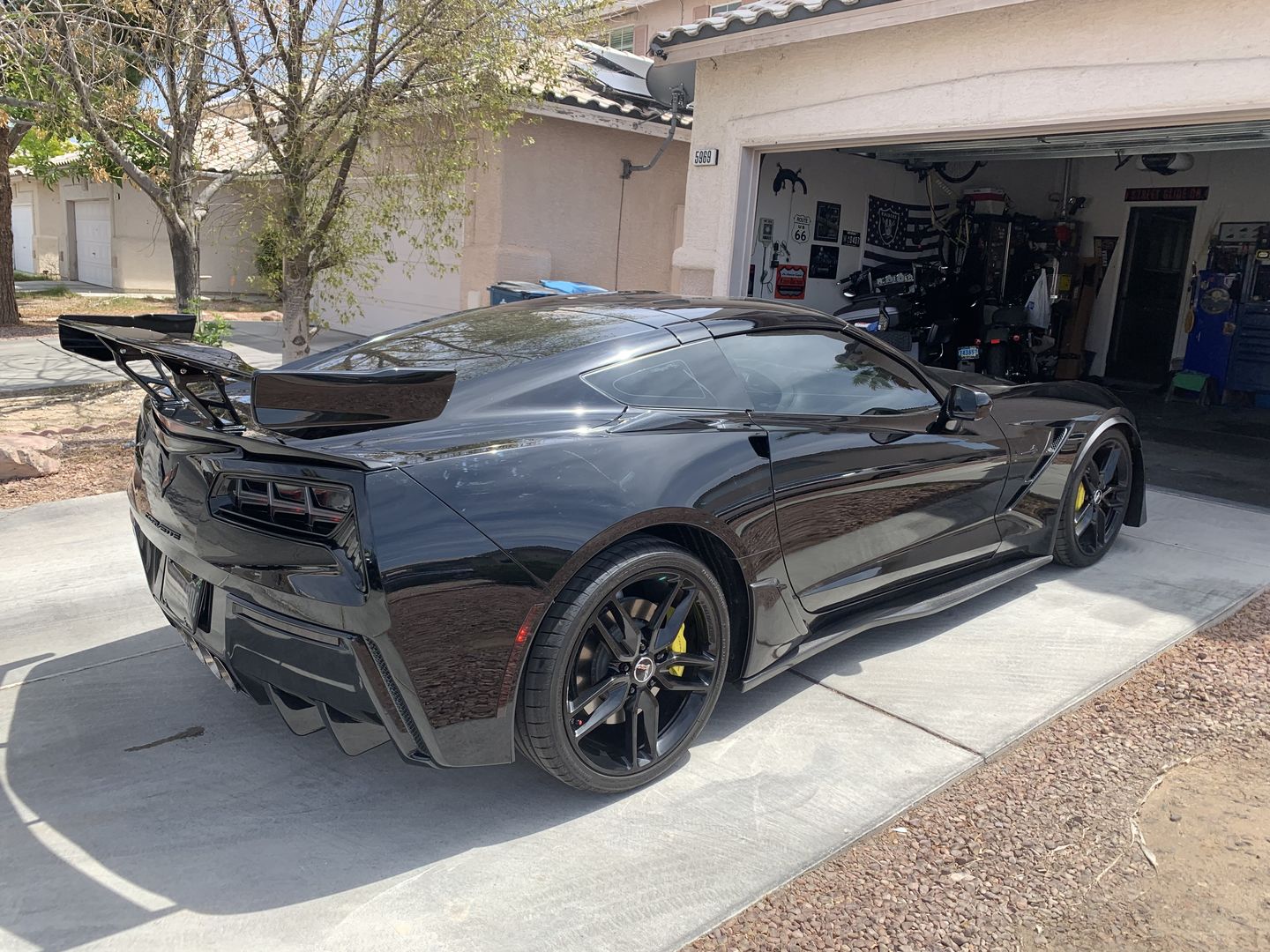 Customer photo review of Corvette C7 ZR1 ZTK Conversion Rear Spoiler High Wing