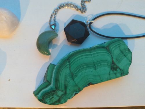 Customer photo review of Malachite Slabs P-S