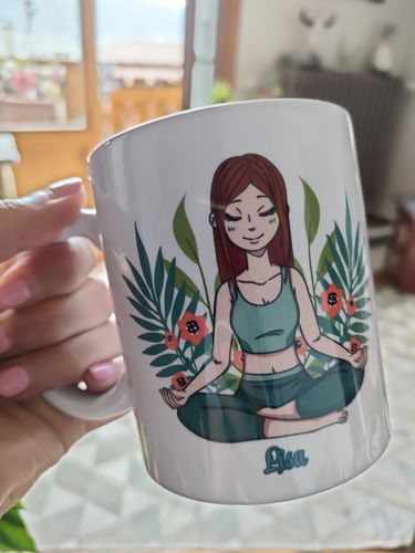 Customer photo review of Passionnée de yoga - amis-tasse