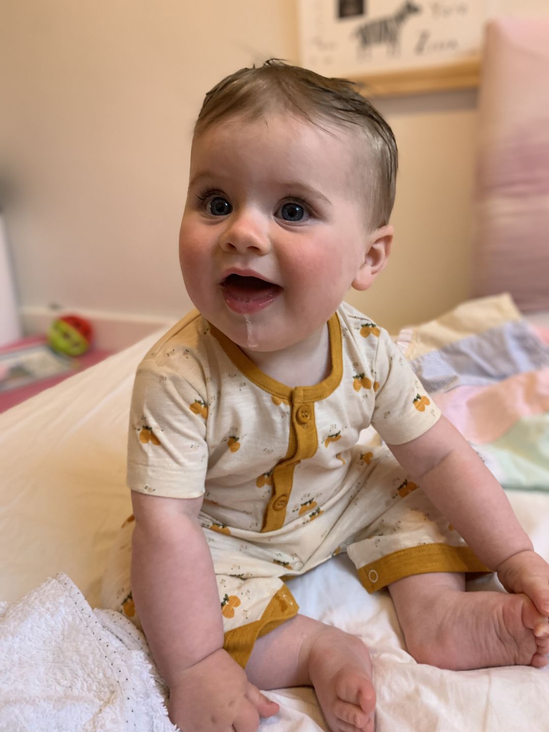 Customer photo review of Lemon Grove Organic Romper Playsuit