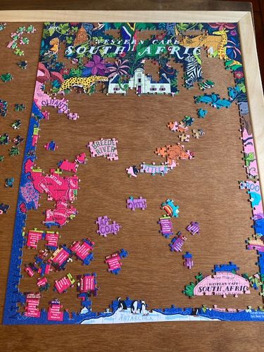 Customer photo review of Wine Puzzle - South Africa