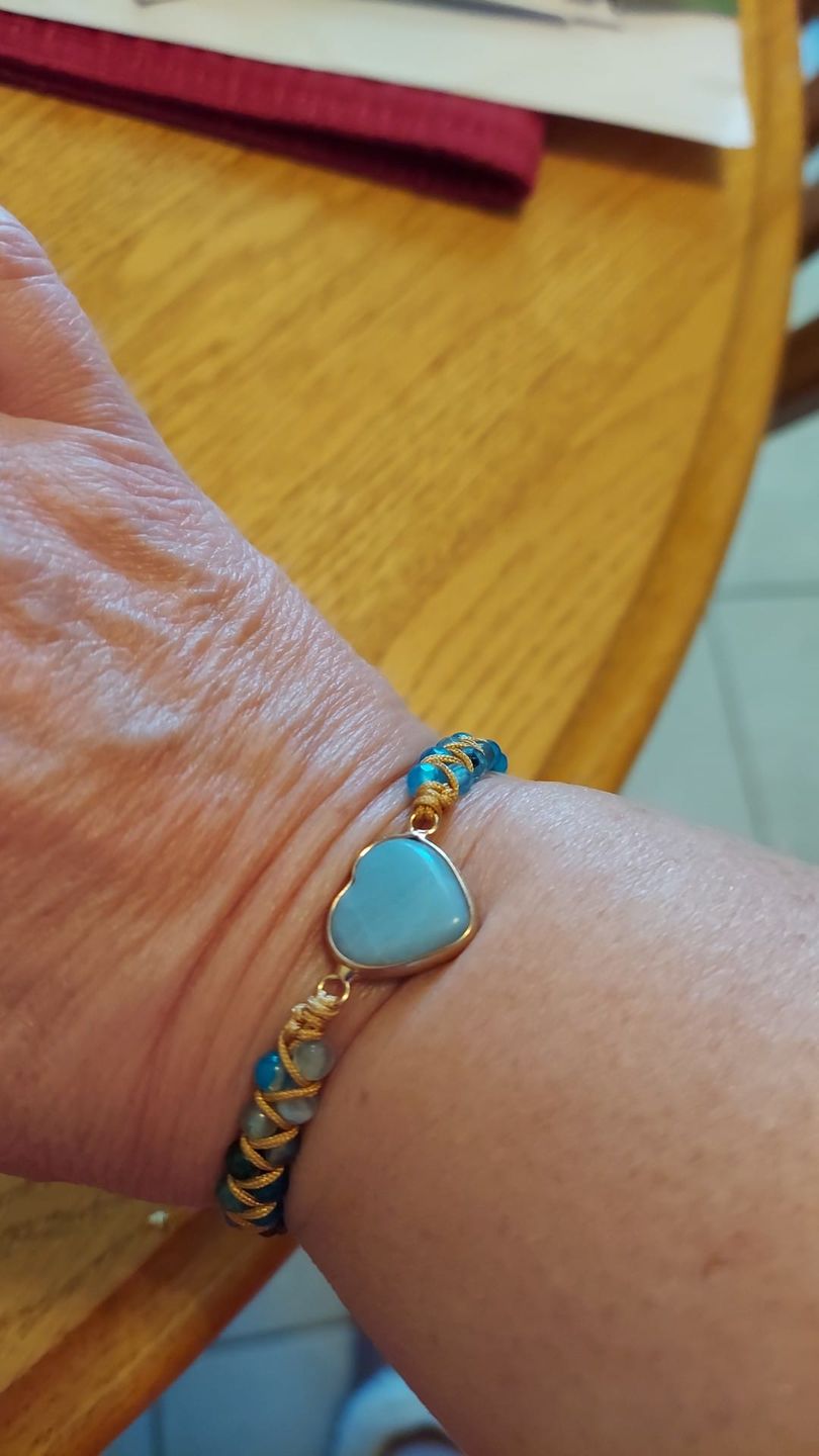 Customer photo review of From the Heart Amazonite Bracelet