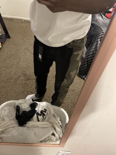 Customer photo review of Split Twill Skinny Fit Denim (Camo)