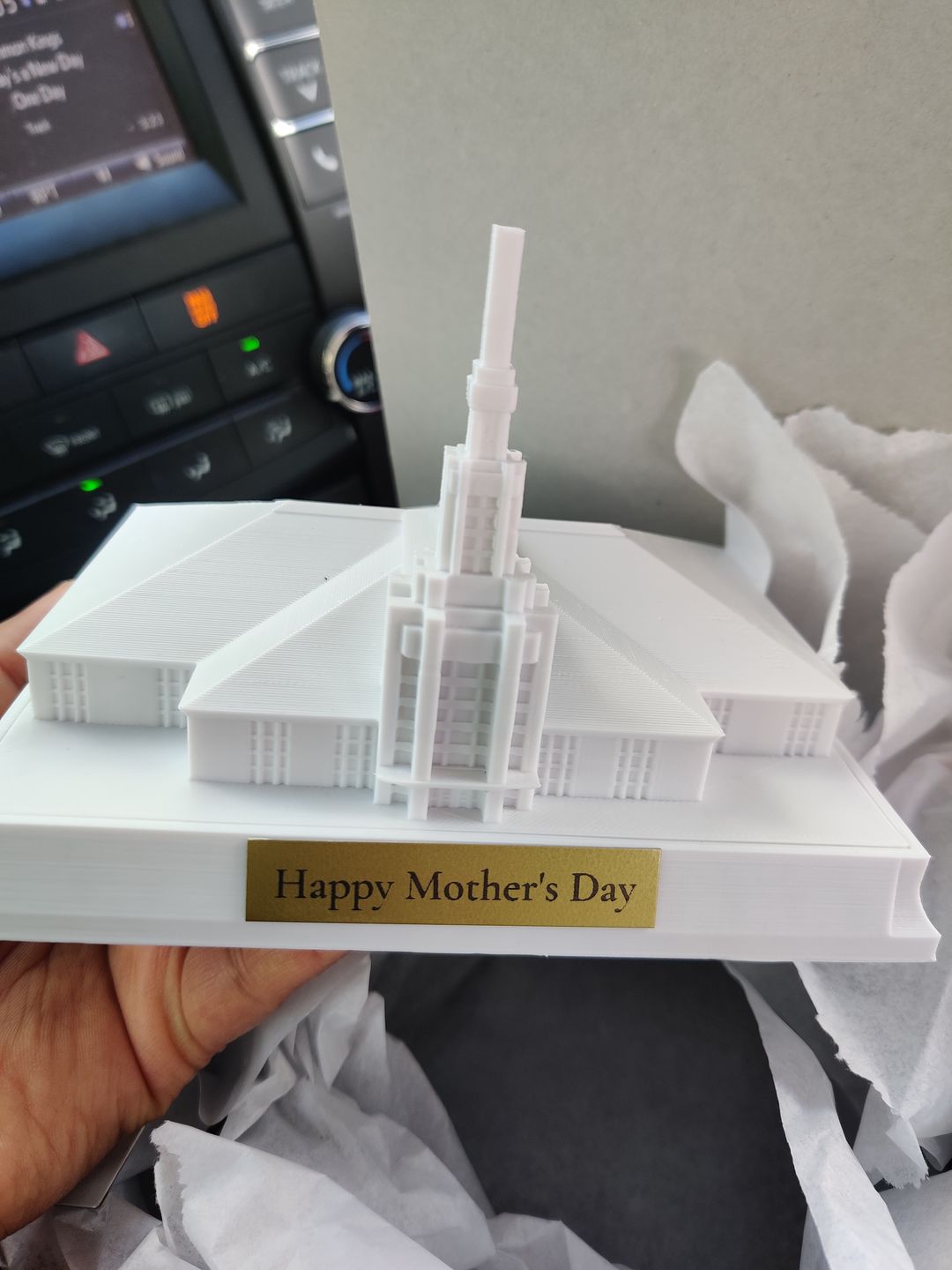 Customer photo review of Pedestal Inscription