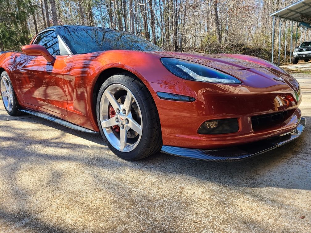 Customer photo review of Corvette C6 Base Extended Front Splitter Lip | ZR1 Conversion Package
