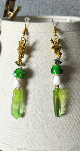 Customer photo review of Fairy Crystal Earrings