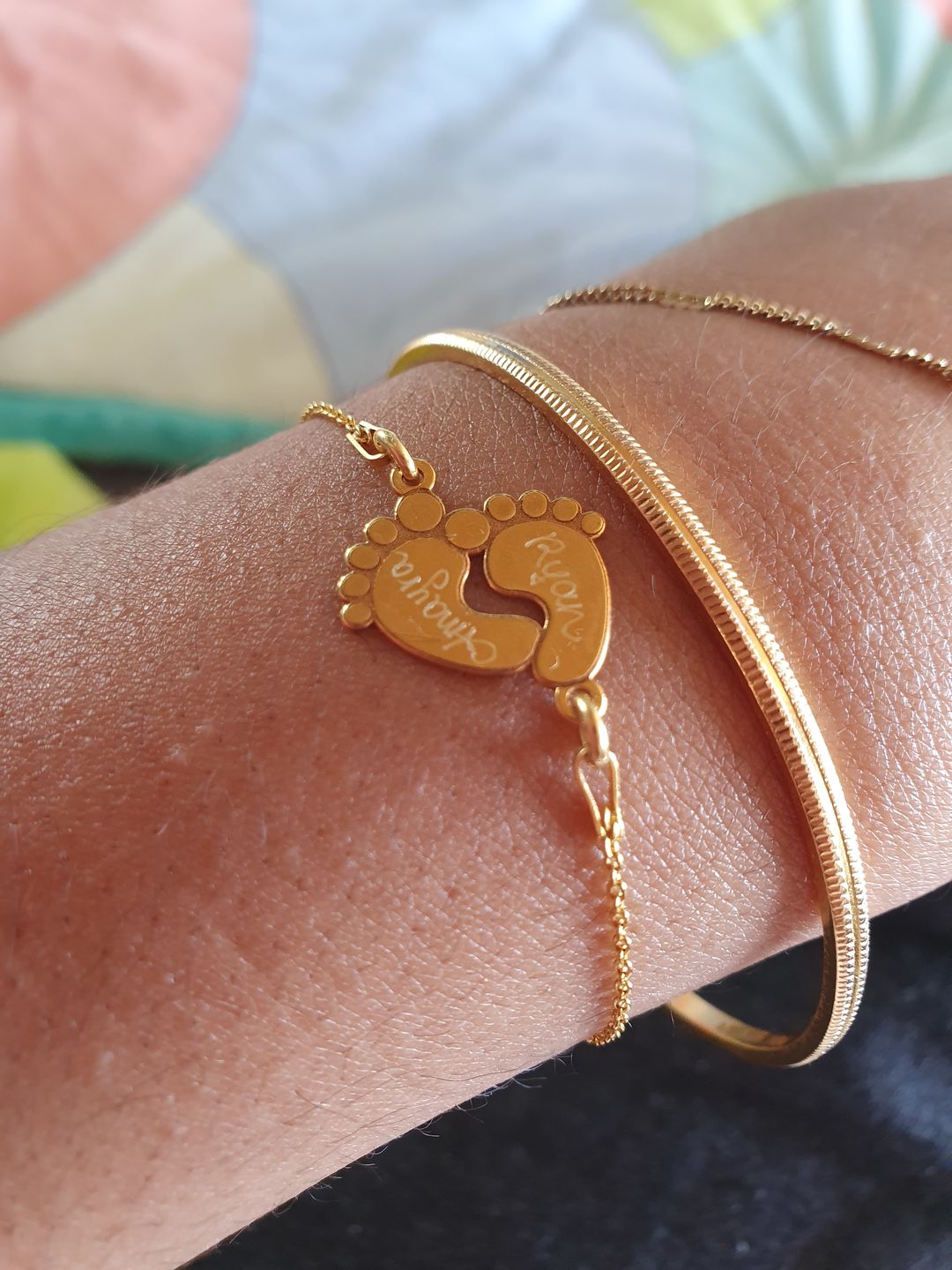 Customer photo review of Armband "Babyfüßchen"