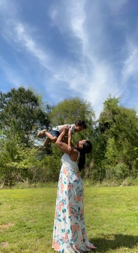 Customer photo review of Boho Print Sleeveless Matching Midi Sling Family Mtching Dresses & Tshirts