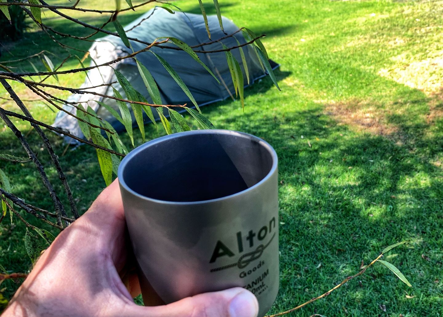 Customer photo review of Titanium Double-Wall Mug 450mL