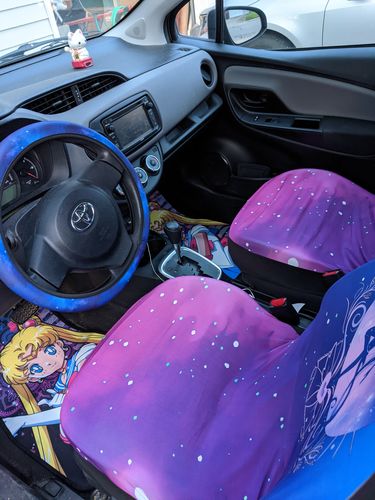 Customer photo review of Sailor Moon Car Floor Mats Custom Anime Car Interior Accessories