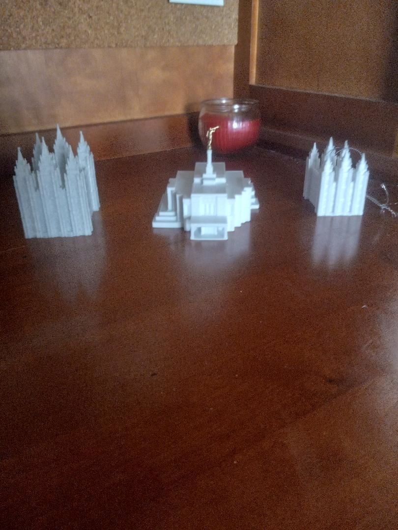 Customer photo review of Salt Lake Temple Replica Statue