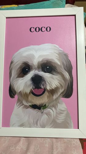 Customer photo review of The Passport - Custom Pet Canvas