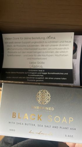 Customer photo review of BLACK SOAP - afrikanische schwarze Seife
