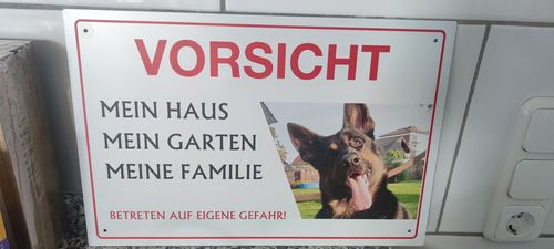 Customer photo review of Personalisierbares -Foto- Schild "Meins"