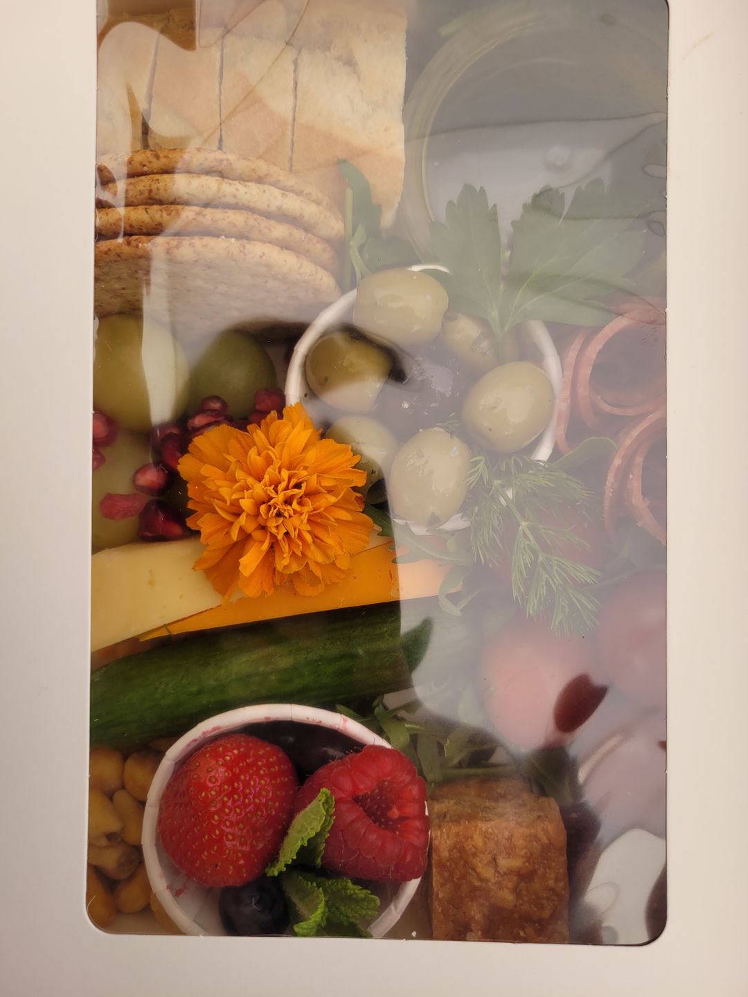 Customer photo review of Premium Cardboard Takeaway Boxes With Cellulose Clear Window Lid