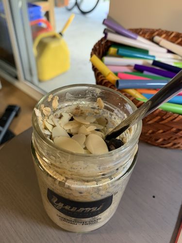 Customer photo review of Blueberry Vanilla Overnight Oats