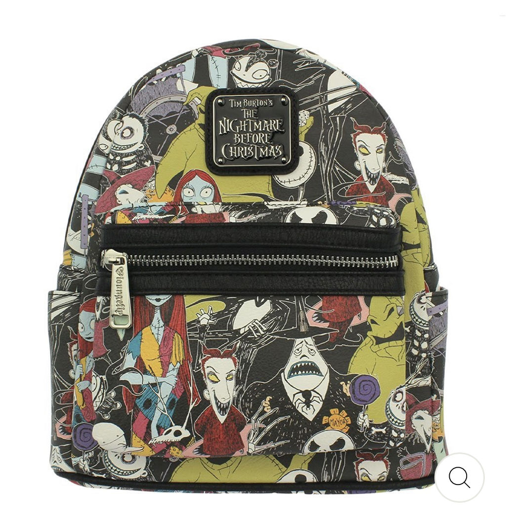 Customer photo review of 707 Street Exclusive - Loungefly Disney The Nightmare Before Christmas Allover Print Mini Backpack - November Preorder