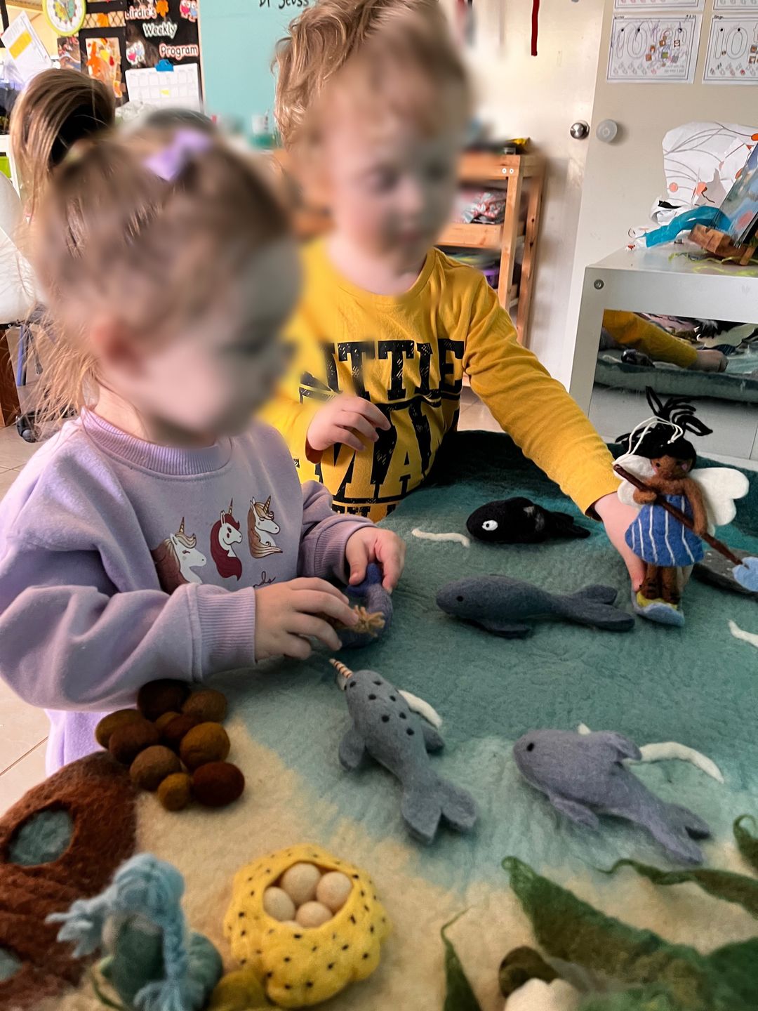 Customer photo review of Large Sea and Rockpool Play Mat Playscape