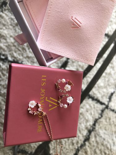 Customer photo review of Boucles d'oreilles Lila