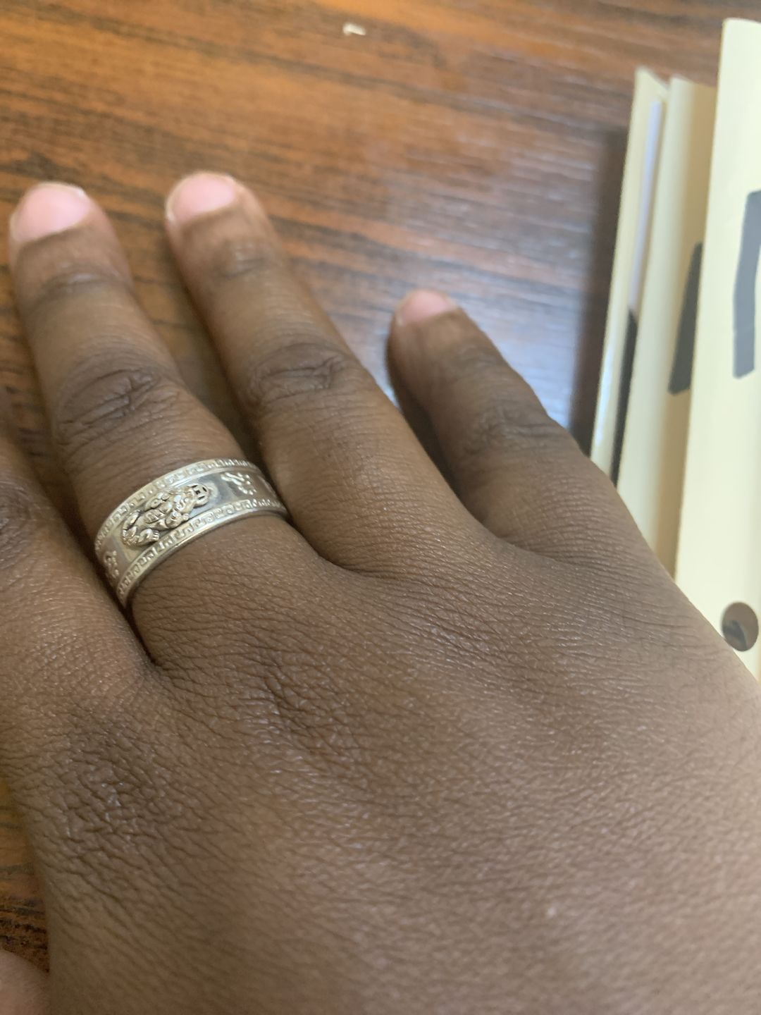 Customer photo review of Lucky Feng Shui Pixiu Wealth & Protection Ring