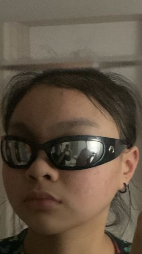 Customer photo review of Harajuku Style Moon Rectangular Sunglasses