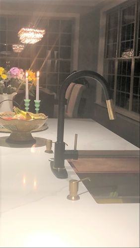 Customer photo review of Imperium Touch Control Dual Function Pull Out Spout Kitchen Faucet