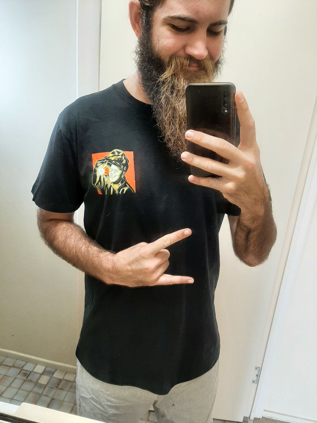 Customer photo review of Get Blind Tee