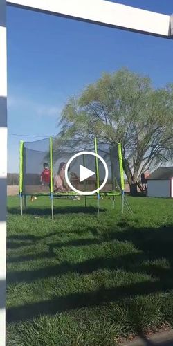Customer video review of Kangaroo Hoppers 12FT Round Kids Trampoline