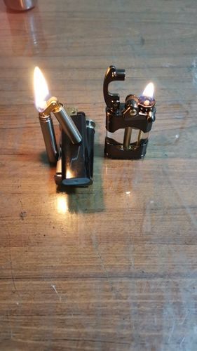 Customer photo review of Transparent Lift Arm Trench Lighter