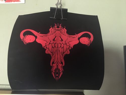 Customer photo review of Death Metal Uterus, Matte Art Print Poster