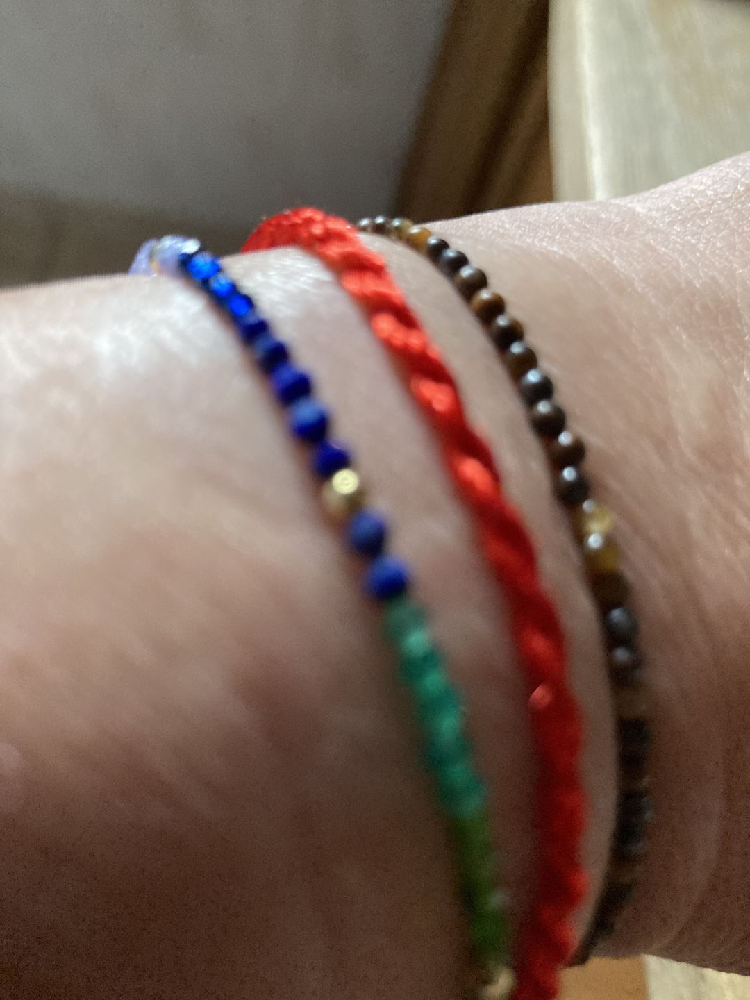 Customer photo review of Bracelet Porte Bonheur "Tibétain"