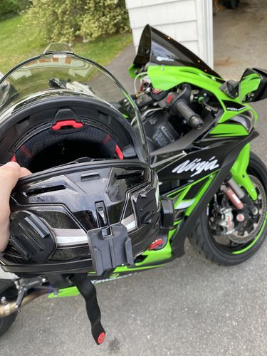 Customer photo review of Bell Race Star Flex Camera Mount