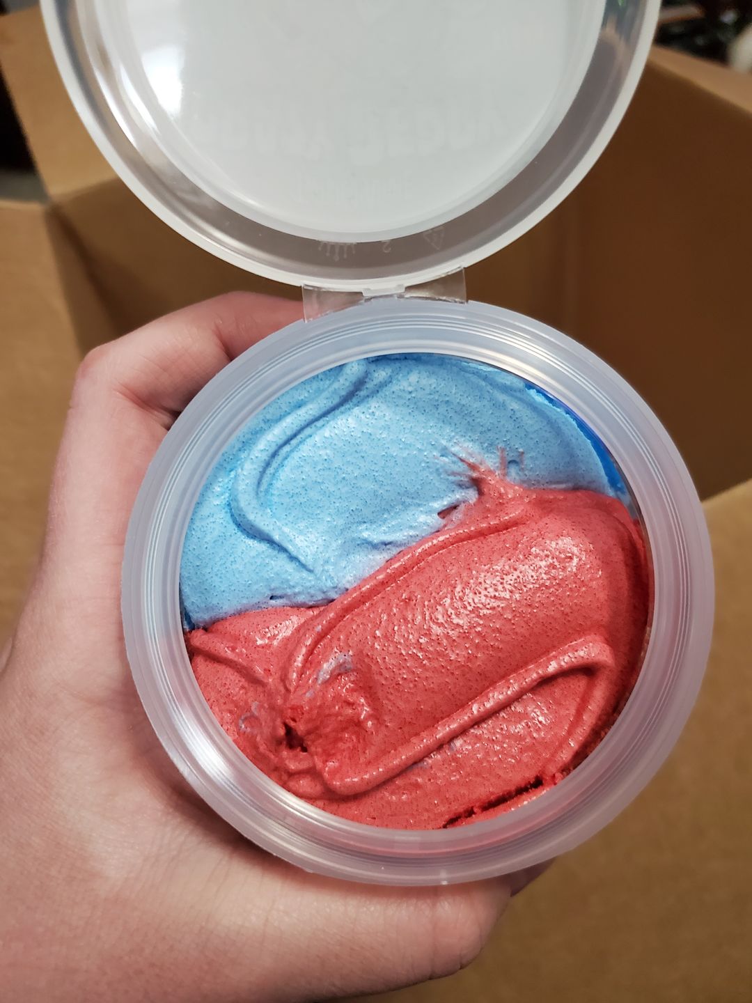 Customer photo review of Crazy Berry Split Scrub