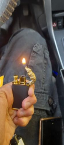 Customer photo review of Dragon Breath Dual Flame Lighter