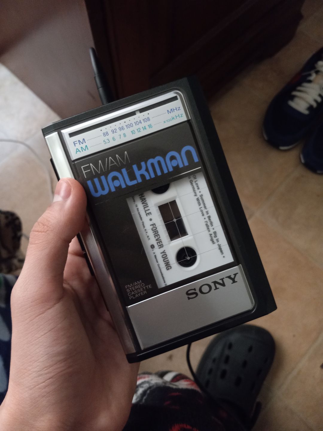 Customer photo review of Sony Walkman WM-F31/F41 AM/FM Portable Cassette Player