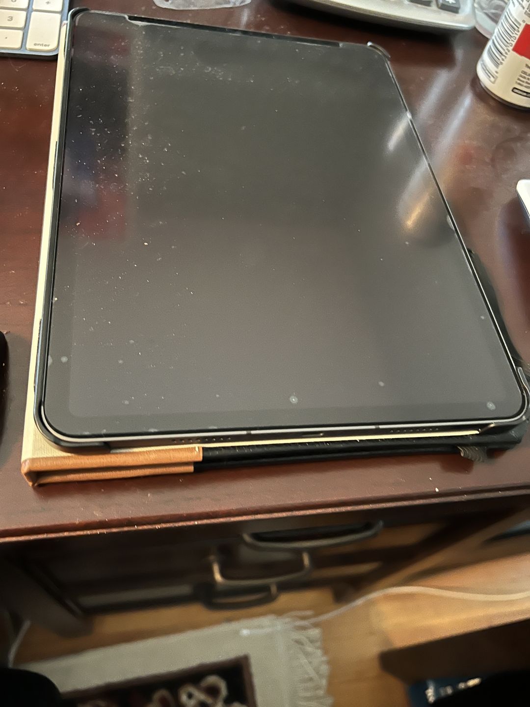 Customer photo review of Executive Leather iPad Case