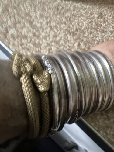 Customer photo review of Brass Ouroboros Bracelet