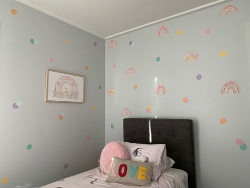 Customer photo review of Pretty Rainbows Decal Set
