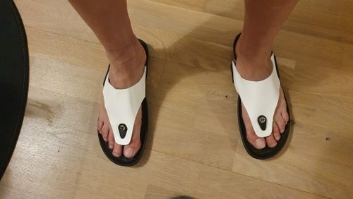 Customer photo review of Summer Beach Flip-Flops