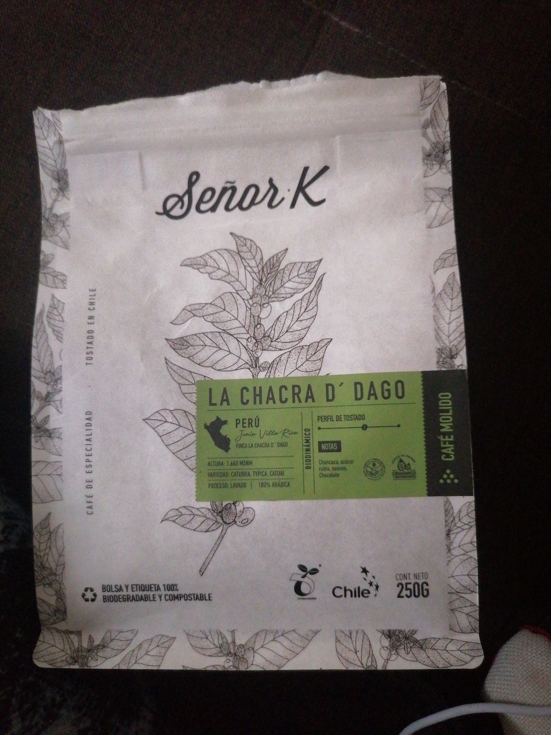 Customer photo review of Café de Perú | La Chacra D´Dago | Biodinámico & Orgánico