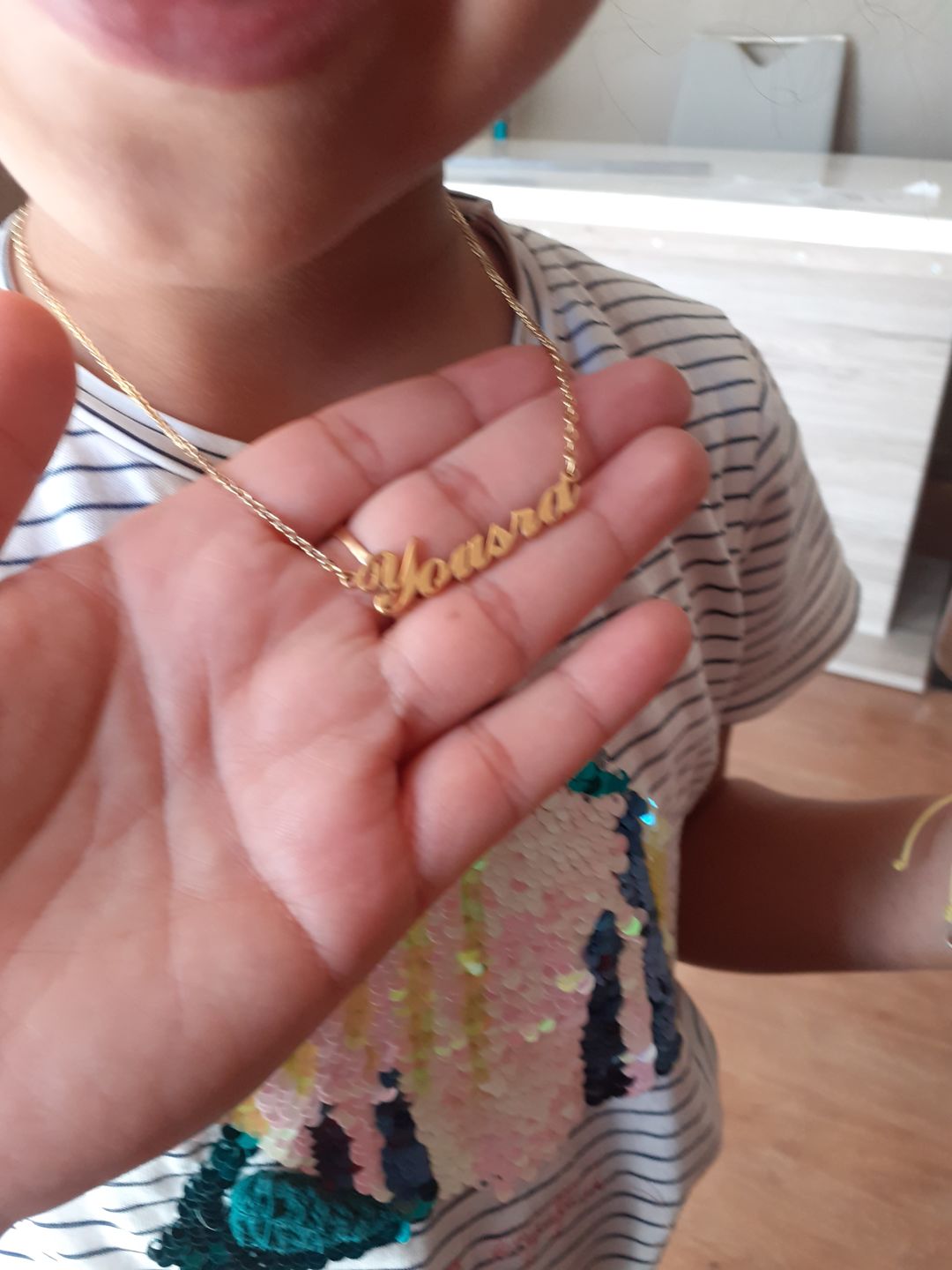 Customer photo review of Collier Prénom Style Classique