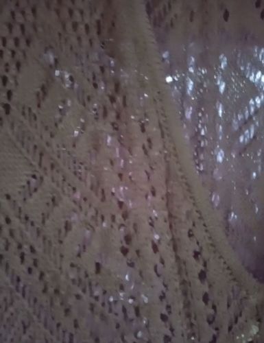 Customer photo review of WOMEN'S LONG SLEEVE OPEN BACK POINTELLE MAXI COVER UP