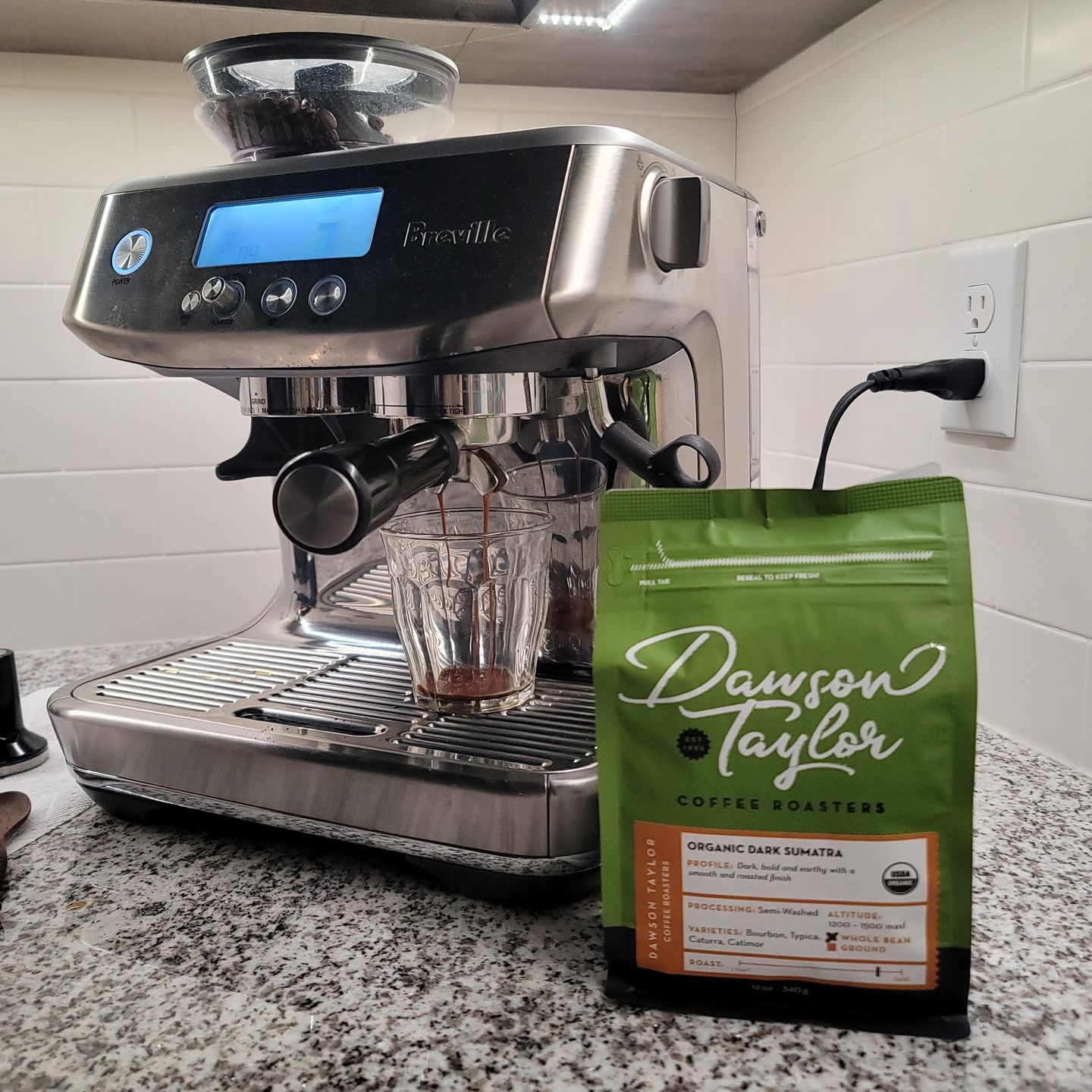 Customer photo review of Organic Dark Sumatra Mandheling