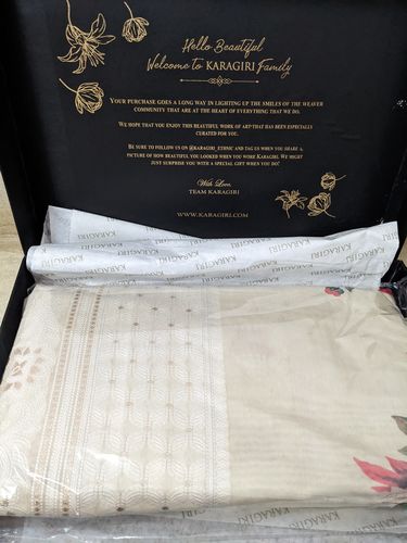 Customer photo review of ALIA BHATT in Pearl White Chikankari Saree