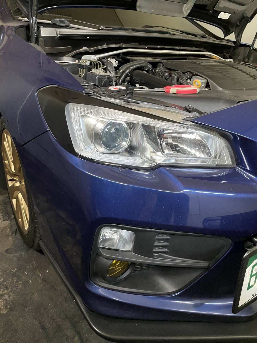 Customer photo review of Blackout Headlight Overlays