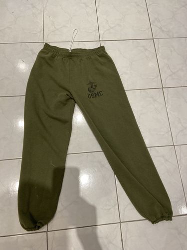 Customer photo review of Vintage USMC Cuffed Sweatpants Size Medium