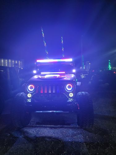 Customer photo review of Dual Row 52 Inch RGB Chasing LED LIGHT BAR